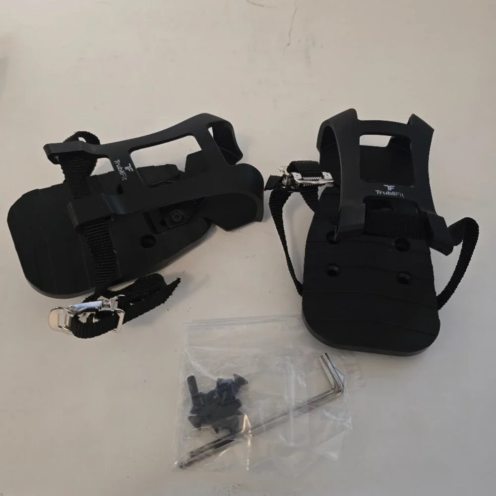 TrubliFit Dual Function Pedal Toe Cages Peloton Bike Converters - New